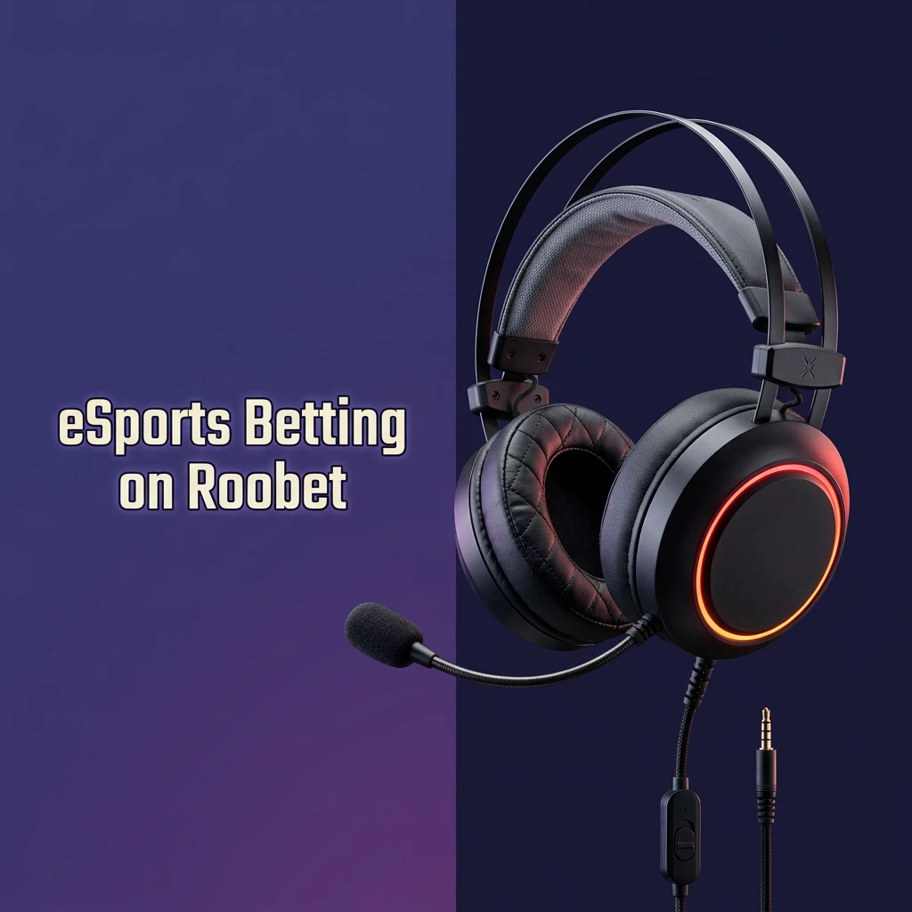 Roobet eSports betting interface showing CS2, Dota 2, League of Legends, and StarCraft II markets