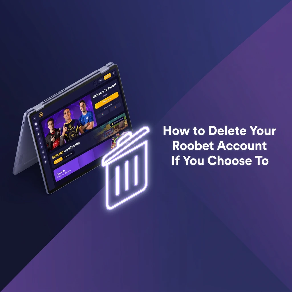 Person contacting Roobet support via live chat to request permanent account deletion and data removal