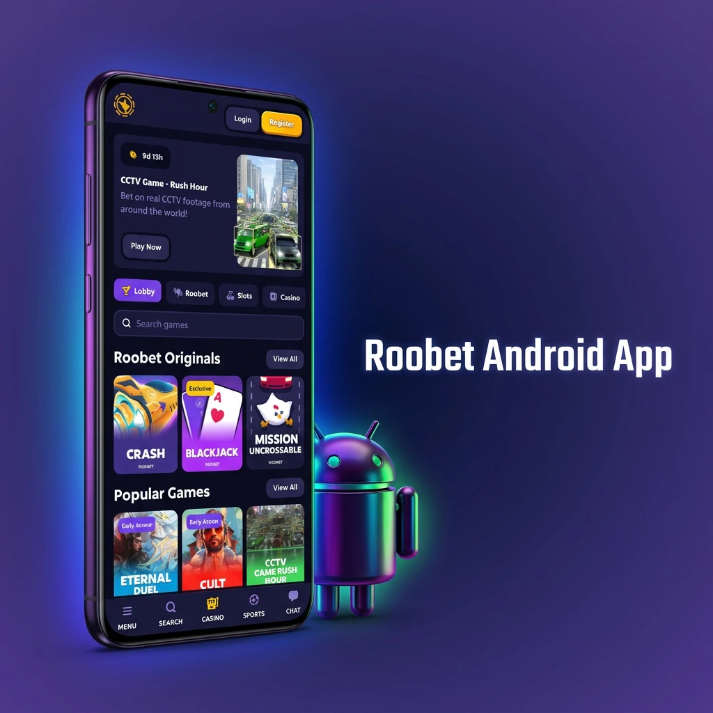 Roobet Android app APK download and installation steps on an Android device