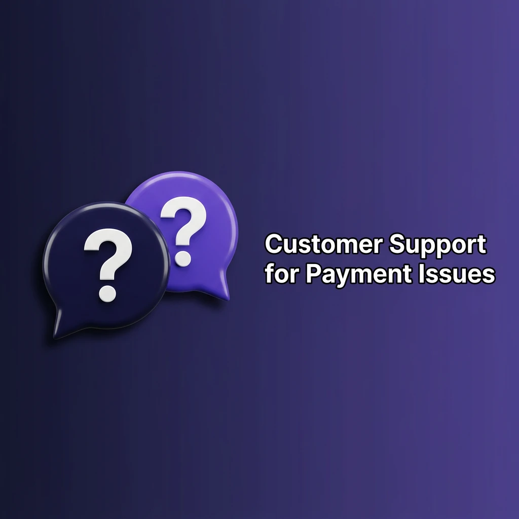Customer support team helping resolve payment issues via live chat, email, and help centre resources