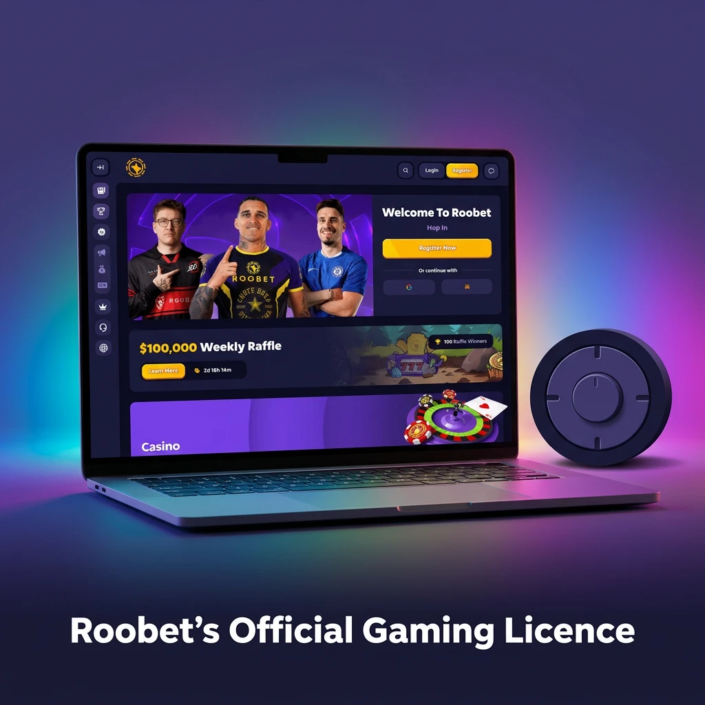 Roobet's official Curaçao eGaming licence certificate, Licence No. 8048/JAZ, issued by the Curaçao Gaming Authority