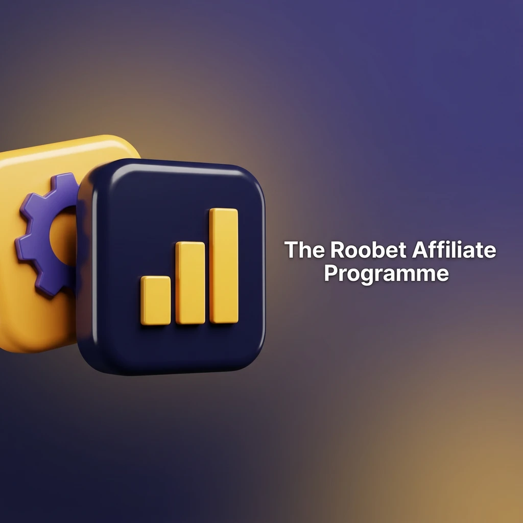 Roobet affiliate programme dashboard showing commission tracking, referral stats, and earnings for partners.